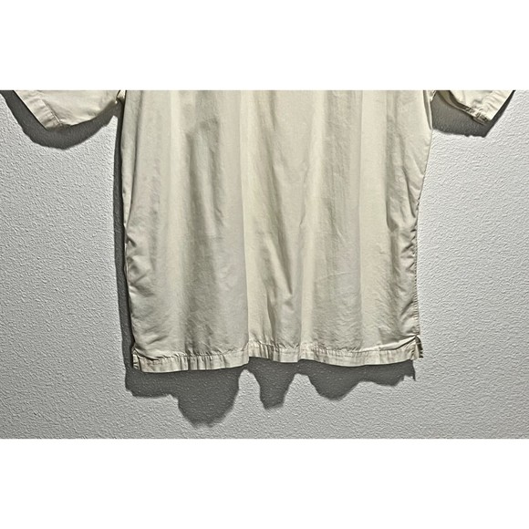 QuikSilver Edition Comfort Fit Men Sz XXL/TTG Color Beige Button Up Embroidered - Picture 8 of 16